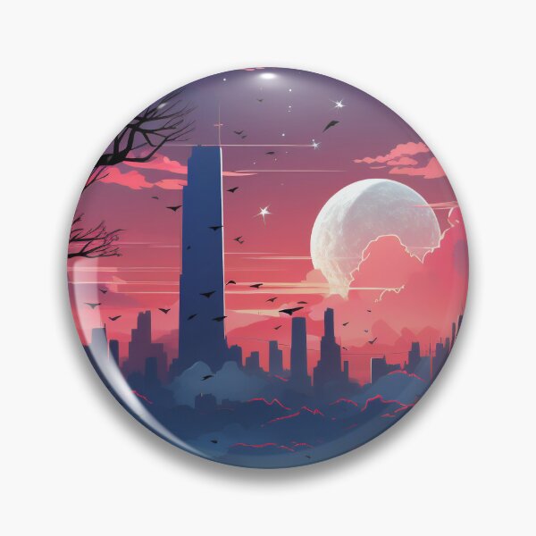 Item preview, Skyline Odyssey: A Digital Painting of a City and Cloud Background for Mobile Gaming designed and sold by oanaunciuleanu.