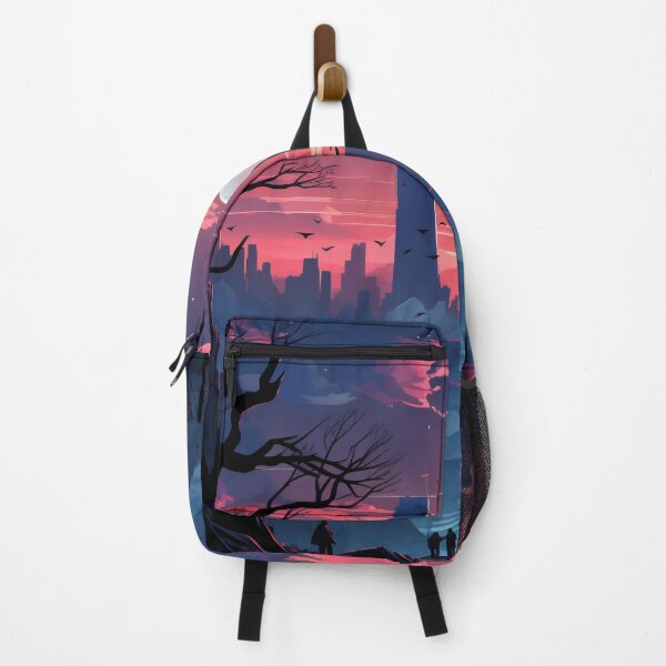 Item preview, Skyline Odyssey: A Digital Painting of a City and Cloud Background for Mobile Gaming designed and sold by oanaunciuleanu.