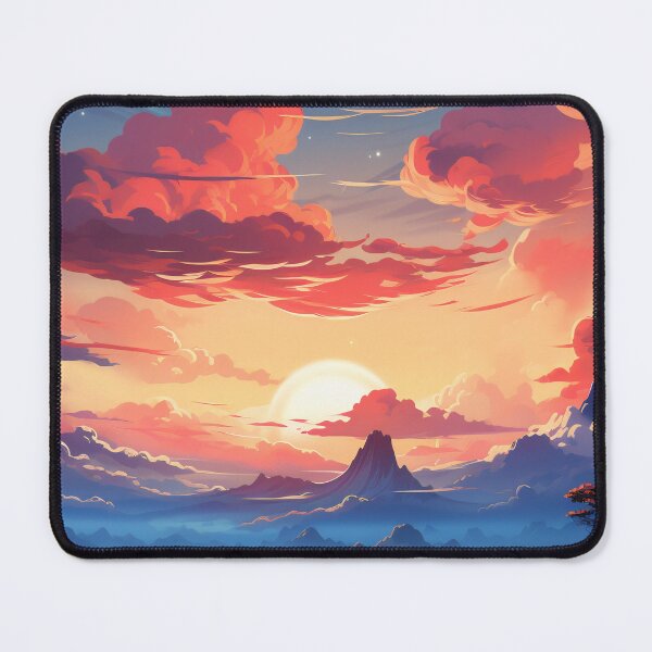 Item preview, Skyline Odyssey: A Digital Painting of a City and Cloud Background for Mobile Gaming designed and sold by oanaunciuleanu.