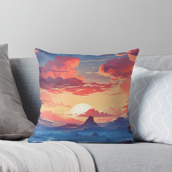Item preview, Skyline Odyssey: A Digital Painting of a City and Cloud Background for Mobile Gaming designed and sold by oanaunciuleanu.