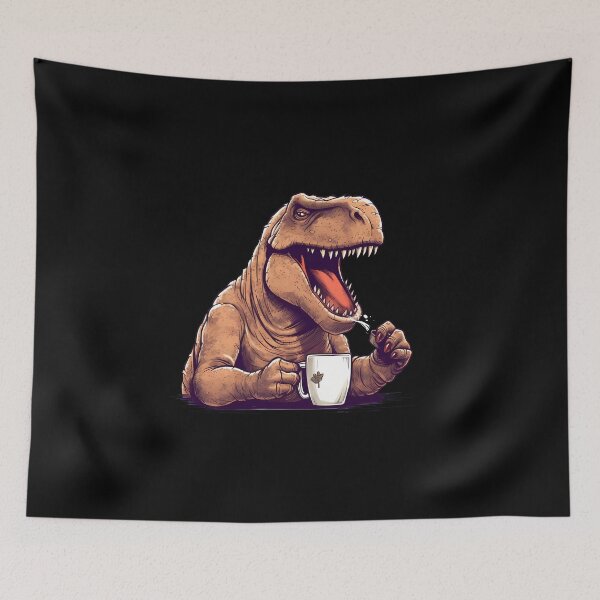 Item preview, Dino Coffee Morning Muffle Dinosaurs designed and sold by titanosdesign.