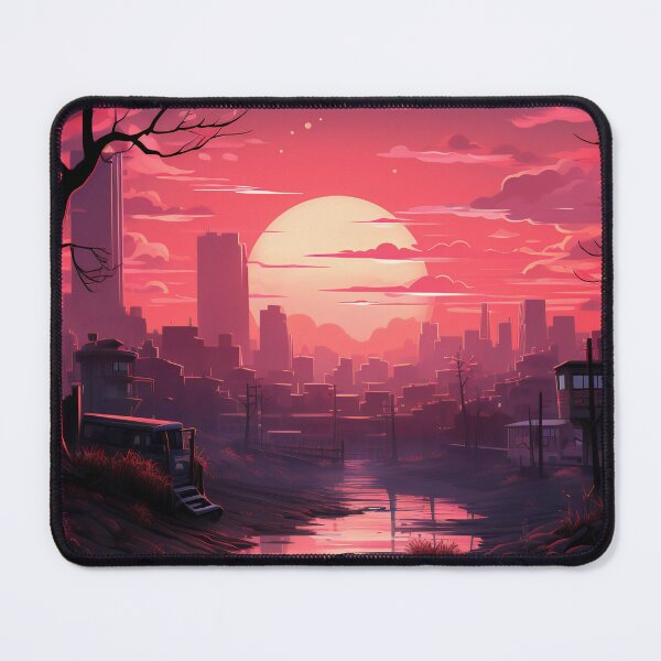 Item preview, Skyline Odyssey: A Digital Painting of a City and Cloud Background for Mobile Gaming designed and sold by oanaunciuleanu.
