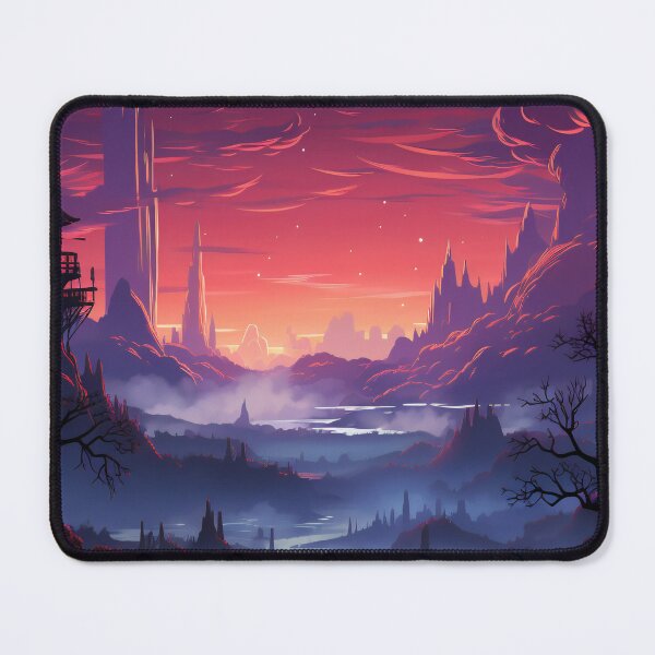 Item preview, Skyline Odyssey: A Digital Painting of a City and Cloud Background for Mobile Gaming designed and sold by oanaunciuleanu.