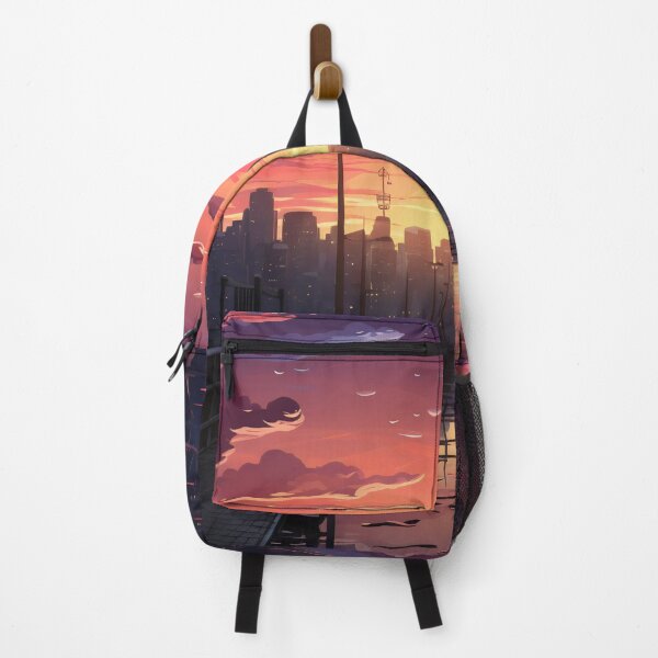 Item preview, Skyline Odyssey: A Digital Painting of a City and Cloud Background for Mobile Gaming designed and sold by oanaunciuleanu.