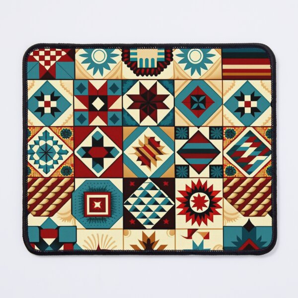 Item preview, Patchwork quilt, pattern of the first settlers to America designed and sold by Ellimade.