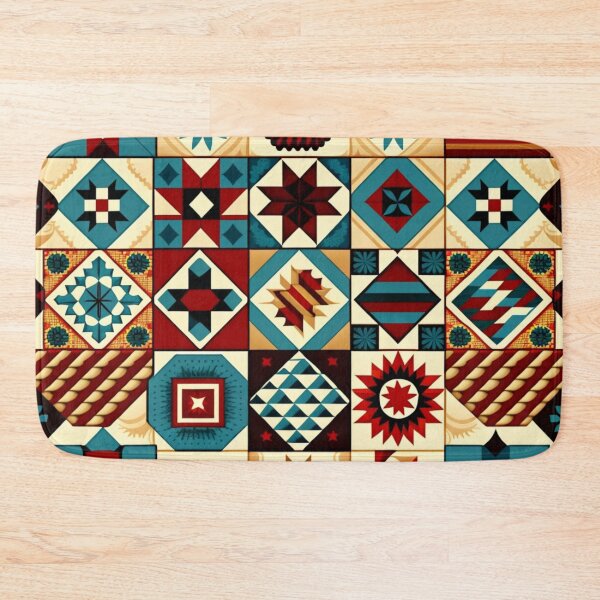 Item preview, Patchwork quilt, pattern of the first settlers to America designed and sold by Ellimade.