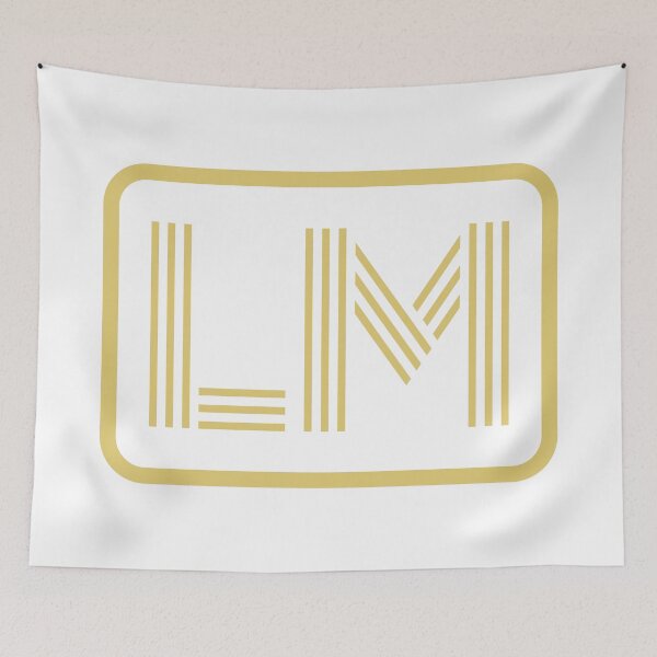 Item preview, LM Initials Gold Geometric Letters designed and sold by Jeallan Designs.