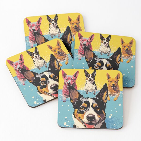 Item preview, Retro Paws: Lancashire Heelers Pop Art designed and sold by pkk1designsart.