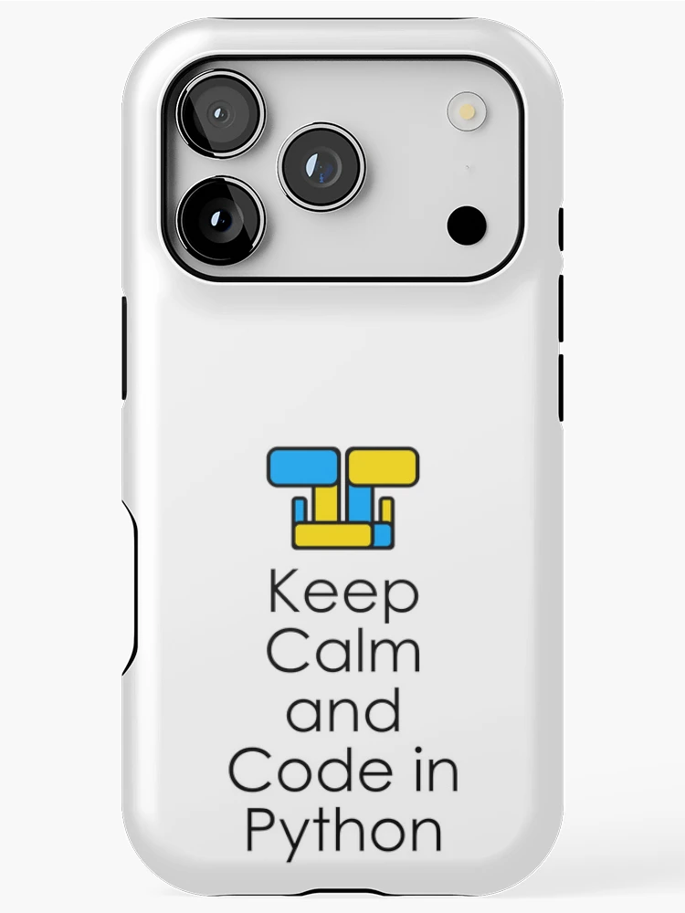 Thumbnail 1 of 4, iPhone Case, Keep calm and code in python designed and sold by Reesh-Store.