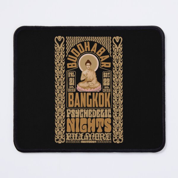 Item preview, Psychedelic Nights at Bangkok Buddha Bar - Vintage Poster Design designed and sold by Boogosh.
