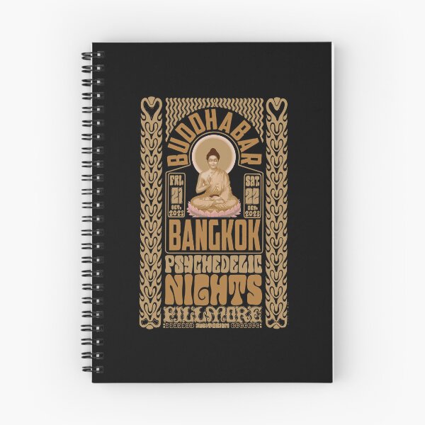 Item preview, Psychedelic Nights at Bangkok Buddha Bar - Vintage Poster Design designed and sold by Boogosh.