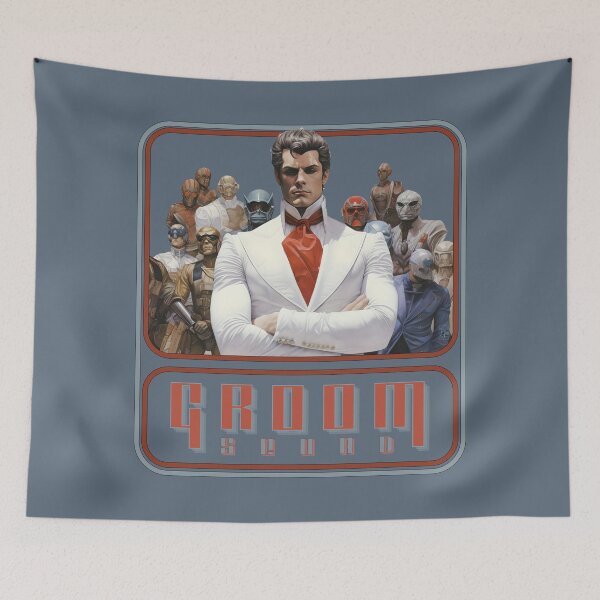 Item preview, Groom Squad - Superhero Team  designed and sold by Hisirdoux.