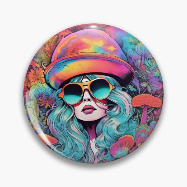 Item preview, Colorful psychedelic woman designed and sold by pientah.