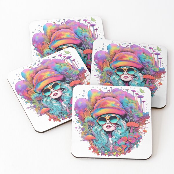 Item preview, Colorful psychedelic woman designed and sold by pientah.