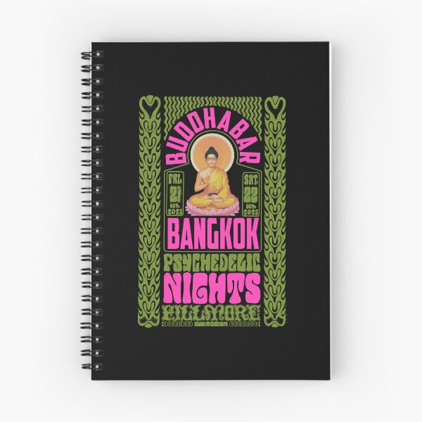 Item preview, Psychedelic Nights at Bangkok Buddha Bar - Vintage Poster Design designed and sold by Boogosh.