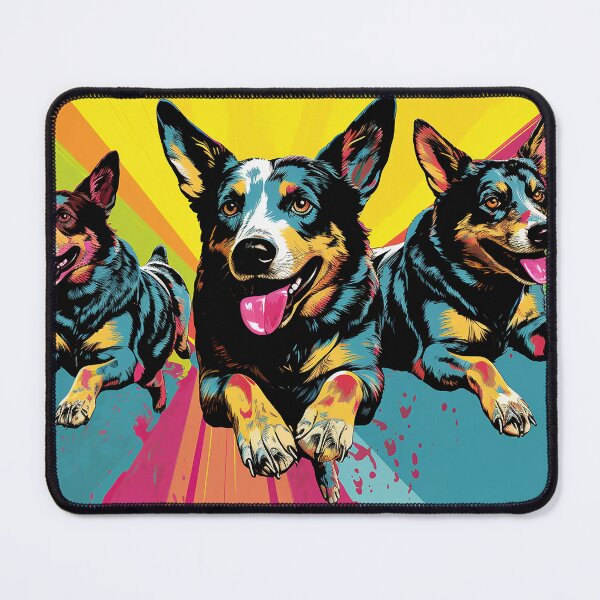 Item preview, Gang of Lancashire Heelers in Pop Art designed and sold by pkk1designsart.