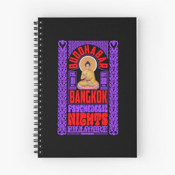 Item preview, Psychedelic Nights at Bangkok Buddha Bar - Vintage Poster Design designed and sold by Boogosh.