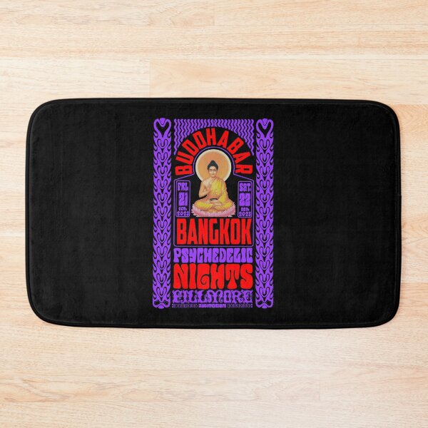 Item preview, Psychedelic Nights at Bangkok Buddha Bar - Vintage Poster Design designed and sold by Boogosh.
