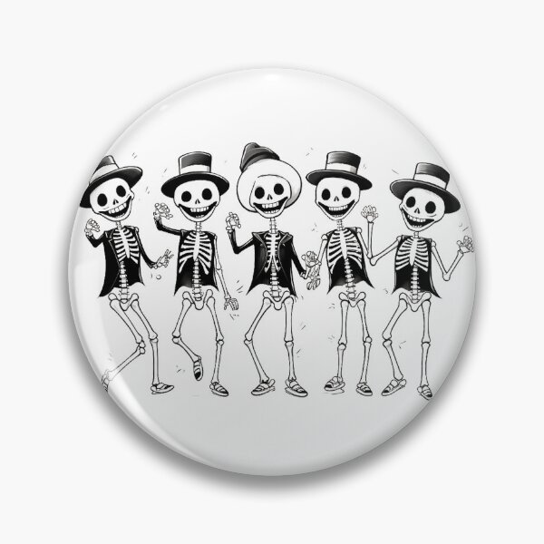 Item preview, Danza del esqueleto de pie designed and sold by plasterzdesign.