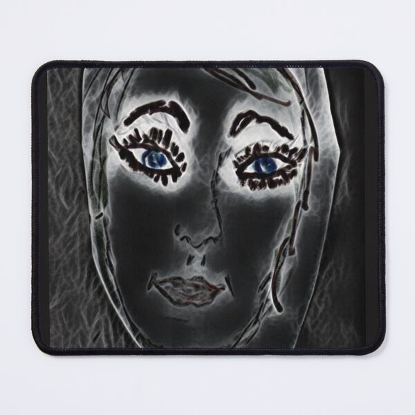 Item preview, Nobody Black White Blue Face Art Sketch designed and sold by DianeBP.