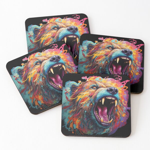 Item preview, Angry Colorful Bear designed and sold by Jaro90.