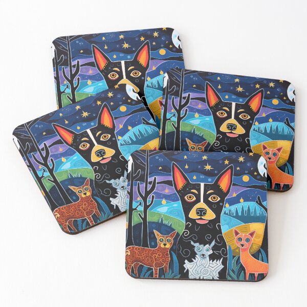 Item preview, Whimsical Lancashire Heeler Folk Art designed and sold by pkk1designsart.