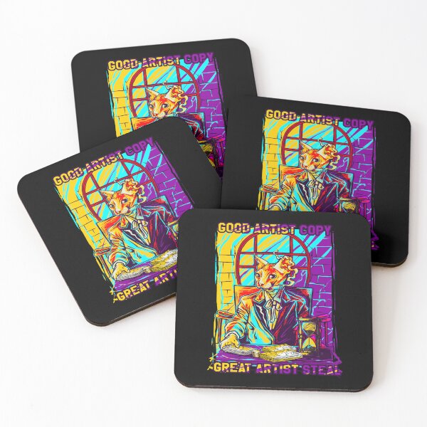 Item preview, Cat Good Artist Copy Great Artist Steal illustration designed and sold by lalatrash.