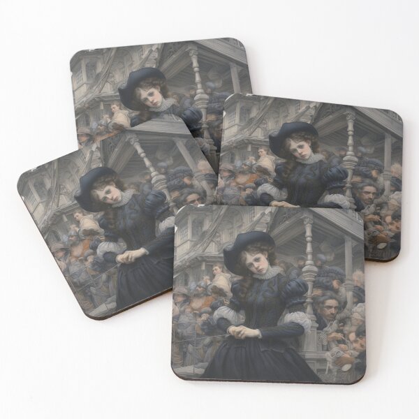 Item preview, Victorian Woman In a Scene That Is In Between Fantasy And Reality Victorian Inspired Art  designed and sold by CDC40.