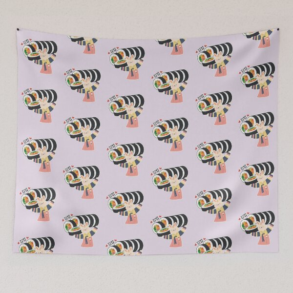 Item preview, Kimbap | Cute Rabbit Wearing Traditional Korean Hanbok designed and sold by Kimochi-Shop.