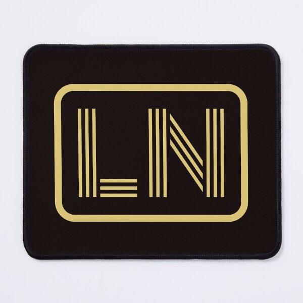 Item preview, LN Initials Gold Geometric Letters designed and sold by Jeallan Designs.