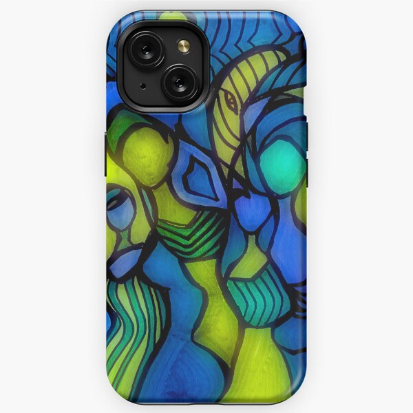Blue and Green Women of the World Unite! iPhone Tough Case
