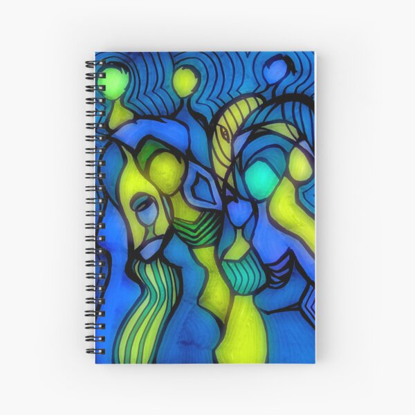 Blue and Green Women of the World Unite! Spiral Notebook