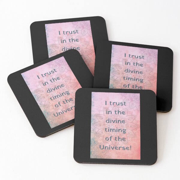 Item preview, I Trust in The Divine Timing of The Universe Affirmation designed and sold by What Your Mind Needs.