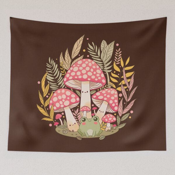 Item preview, Cute Cottagecore vintage frog and mushrooms design  designed and sold by Yaragold.