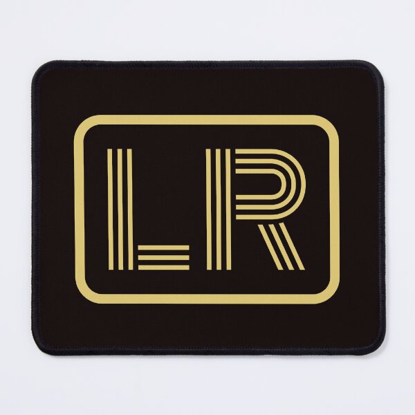 Item preview, LR Initials Gold Geometric Letters designed and sold by Jeallan Designs.