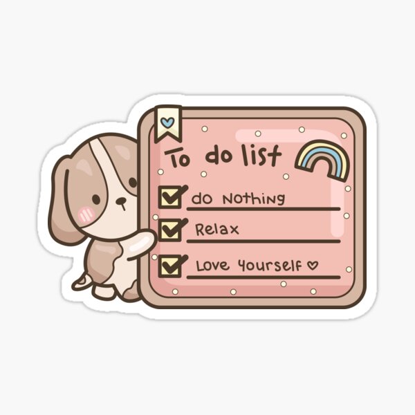 Cute To Do List Checklist Sticker