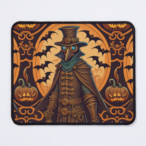 Item preview, Vintage Steampunk Plague Doctor SCP-049 Halloween Illustration Retro Horror designed and sold by CoffeeIsATrip.