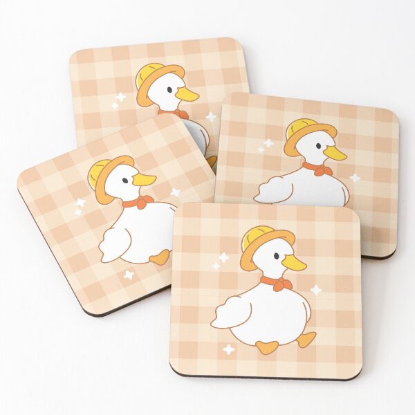 Item preview, Cute  & Cosy Duck - Kawaii gingham  designed and sold by StudioKitti.