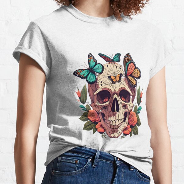 Evolution and Creation Active Size XS Colorful Floral Skull