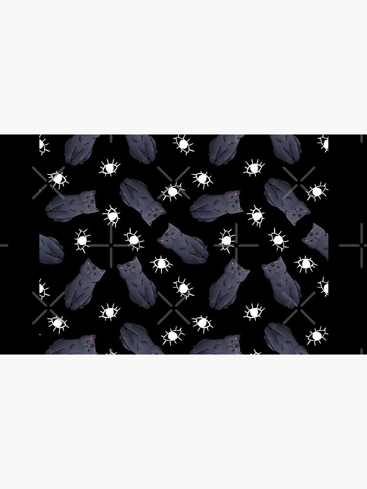 Thumbnail 6 of 6, Pet Bandana, Third Eye Pattern - British Kitten - Halloween design designed and sold by FelineEmporium.