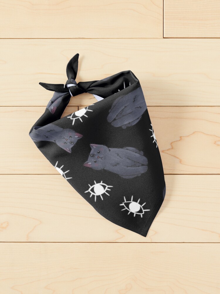 Thumbnail 2 of 6, Pet Bandana, Third Eye Pattern - British Kitten - Halloween design designed and sold by FelineEmporium.