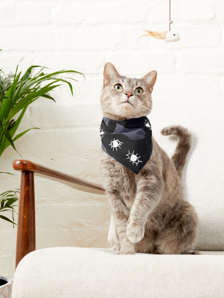 Thumbnail 3 of 6, Pet Bandana, Third Eye Pattern - British Kitten - Halloween design designed and sold by FelineEmporium.