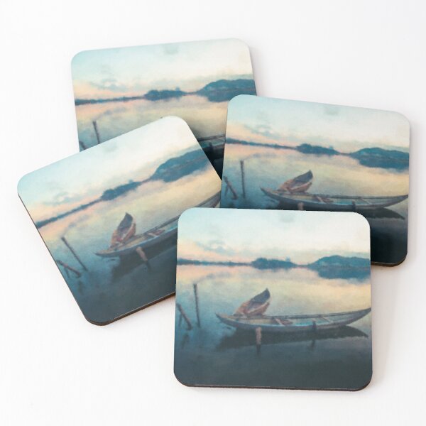 Item preview, Boats in a lake designed and sold by Paint Dream  Style.