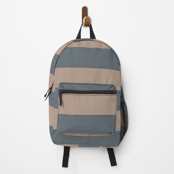 Item preview, Medium SLATE GREY and WARM TAUPE Horizontal STRIPES designed and sold by RachelMacht.