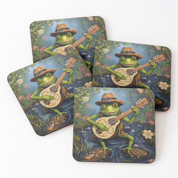 Item preview, Groovy Grenouille Deux designed and sold by PinbonePress.