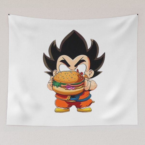 Item preview, Goku eating a giant hamburger designed and sold by Crypto-Universe.