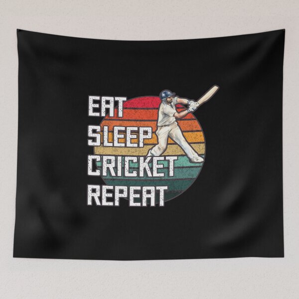 Item preview, Eat Sleep Cricket Repeat designed and sold by DafraDesign.