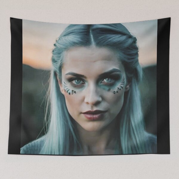 Item preview, Portrait of a woman, Face, Blue eyes designed and sold by MapArtist.