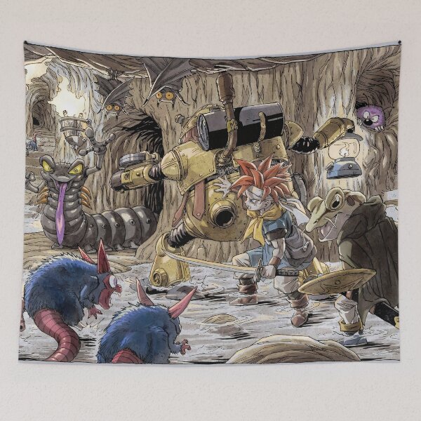 Item preview, Crono, Robo, and Frog Traverse a Dark Cavern Filled With Monsters Chrono Trigger designed and sold by hayesade.