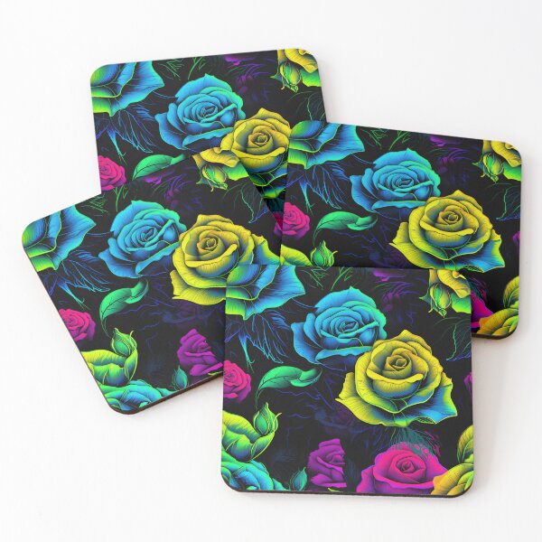 Item preview, Colourful glowing roses designed and sold by Trendy-Artistry.